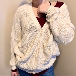 CC Chunky Cable Cozy Cardigan